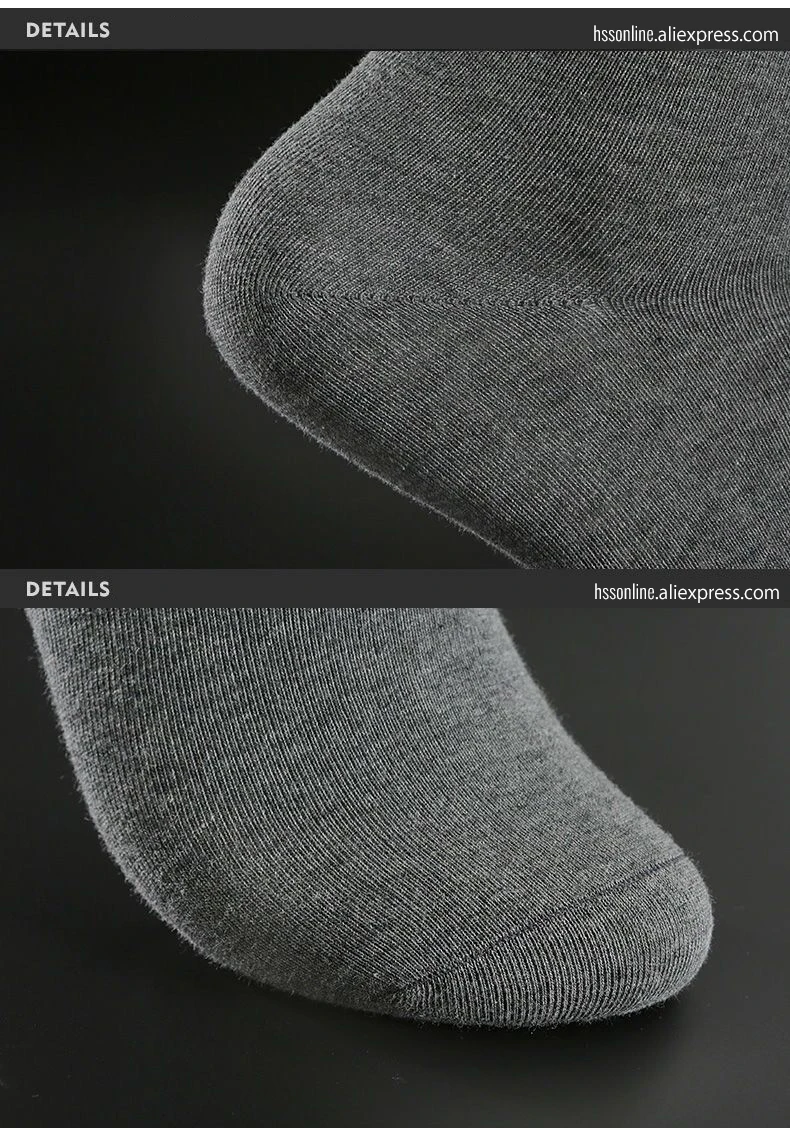 HSS Brand Business Men 100% Cotton Socks New Style Black Casual Socks Soft Breathable Summer Winter Long Socks Plus Size (7-14)