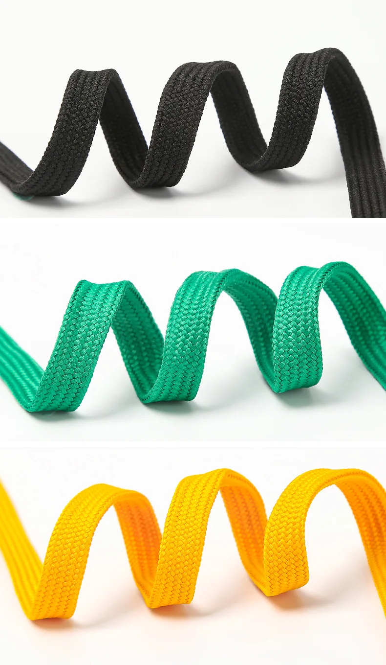1 Pair 10mm Wide Flat Shoelaces For Sport Shoes Shoelace for Sneakers/Runner Colorful Shoe Laces Replacement