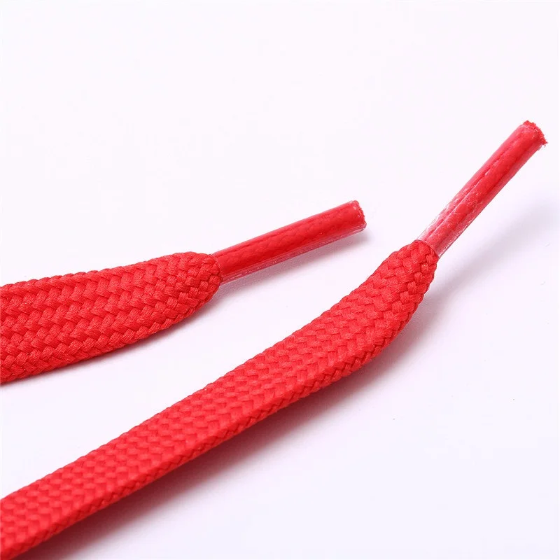 1 Pair 10mm Wide Flat Shoelaces For Sport Shoes Shoelace for Sneakers/Runner Colorful Shoe Laces Replacement