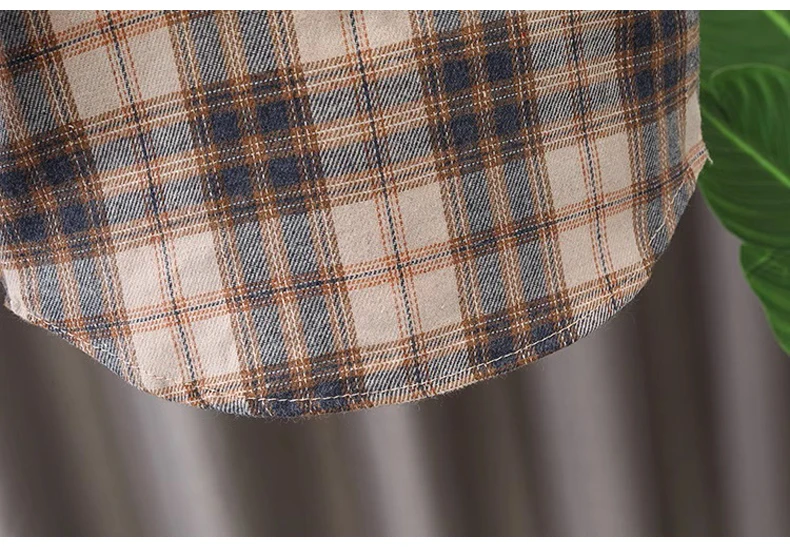 IENENS Kids Shirt Clothes Spring Thin Blouses Clothing Infant Boy Plaid Cotton Tops 1 2 3 4 Years Kids Long Sleeves Shirt