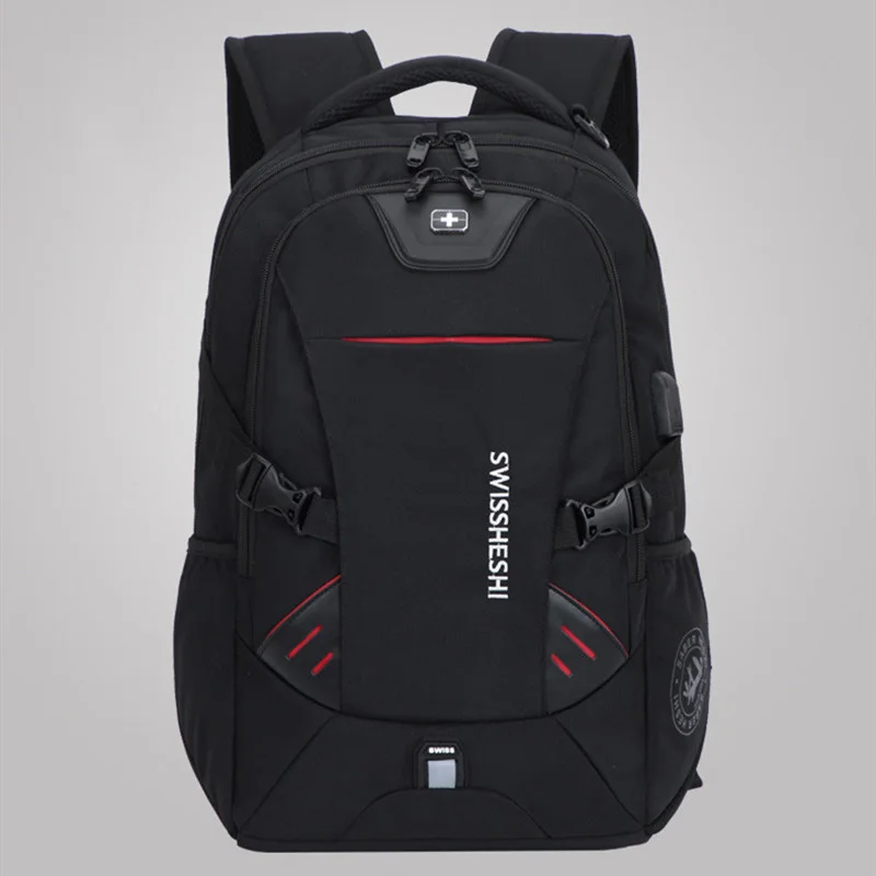 Men Multifunction USB Charging Fashion Business Casual Travel Anti-Theft Waterproof 17 Inch Laptop Backpack School Bag