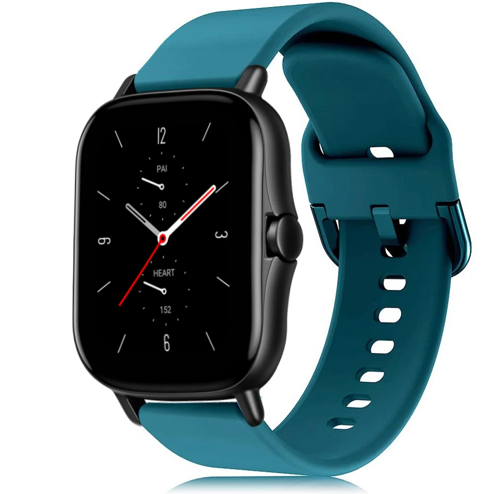 20mm/22mm band For Amazfit GTS/2/2e/3/4 GTS2 Mini/GTR 4/Pro/47mm/GTR2/2e/stratos 2/3 Silicone Bracelet Amazfit bip 6 Watch strap