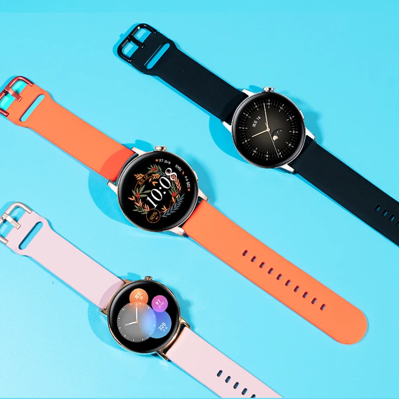 20mm/22mm band For Amazfit GTS/2/2e/3/4 GTS2 Mini/GTR 4/Pro/47mm/GTR2/2e/stratos 2/3 Silicone Bracelet Amazfit bip 6 Watch strap