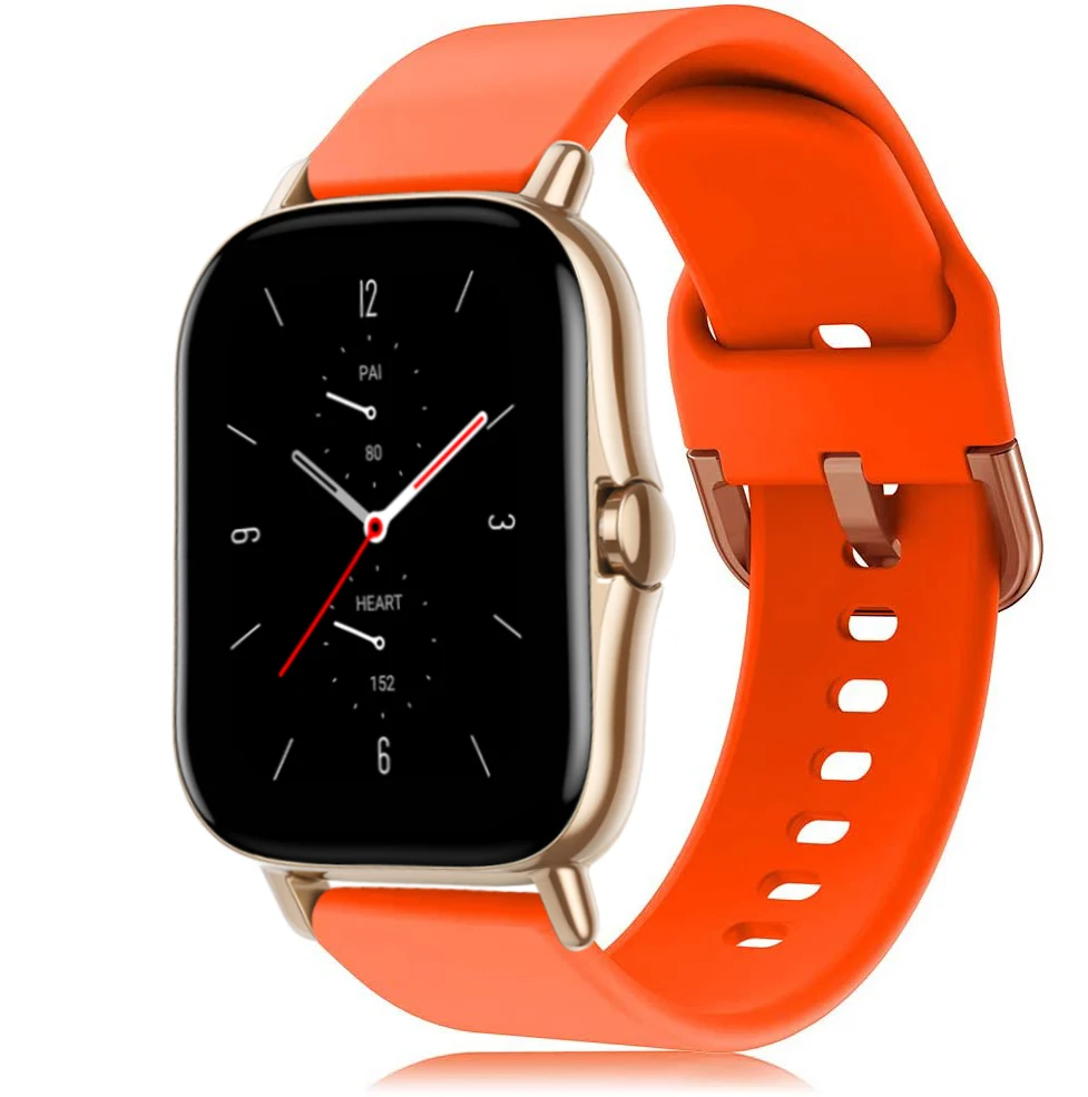 20mm/22mm band For Amazfit GTS/2/2e/3/4 GTS2 Mini/GTR 4/Pro/47mm/GTR2/2e/stratos 2/3 Silicone Bracelet Amazfit bip 6 Watch strap