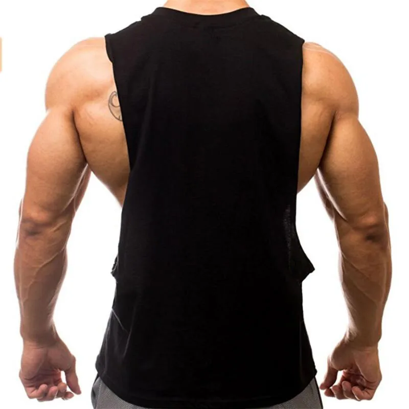 Brand New Plain Tank Top Men Bodybuilding singlet Gym Stringer Sleeveless Shirt Blank Fitness Clothing Sportwear Muscle Vest
