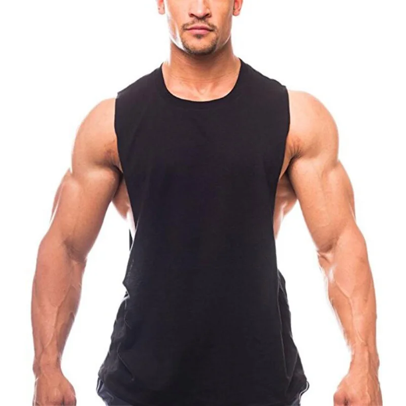 Brand New Plain Tank Top Men Bodybuilding singlet Gym Stringer Sleeveless Shirt Blank Fitness Clothing Sportwear Muscle Vest