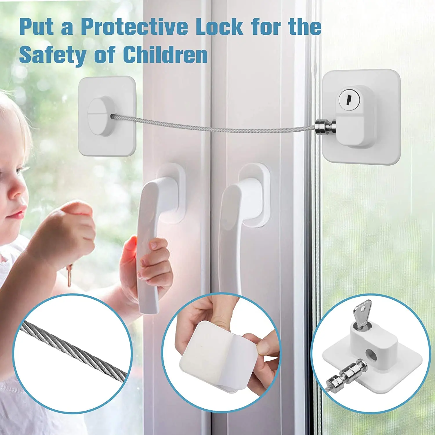 1PCS Baby Safety Refrigerator Lock With Keys or Coded Lock Infant Security Cabinet Locks Sliding Closet Door Locks
