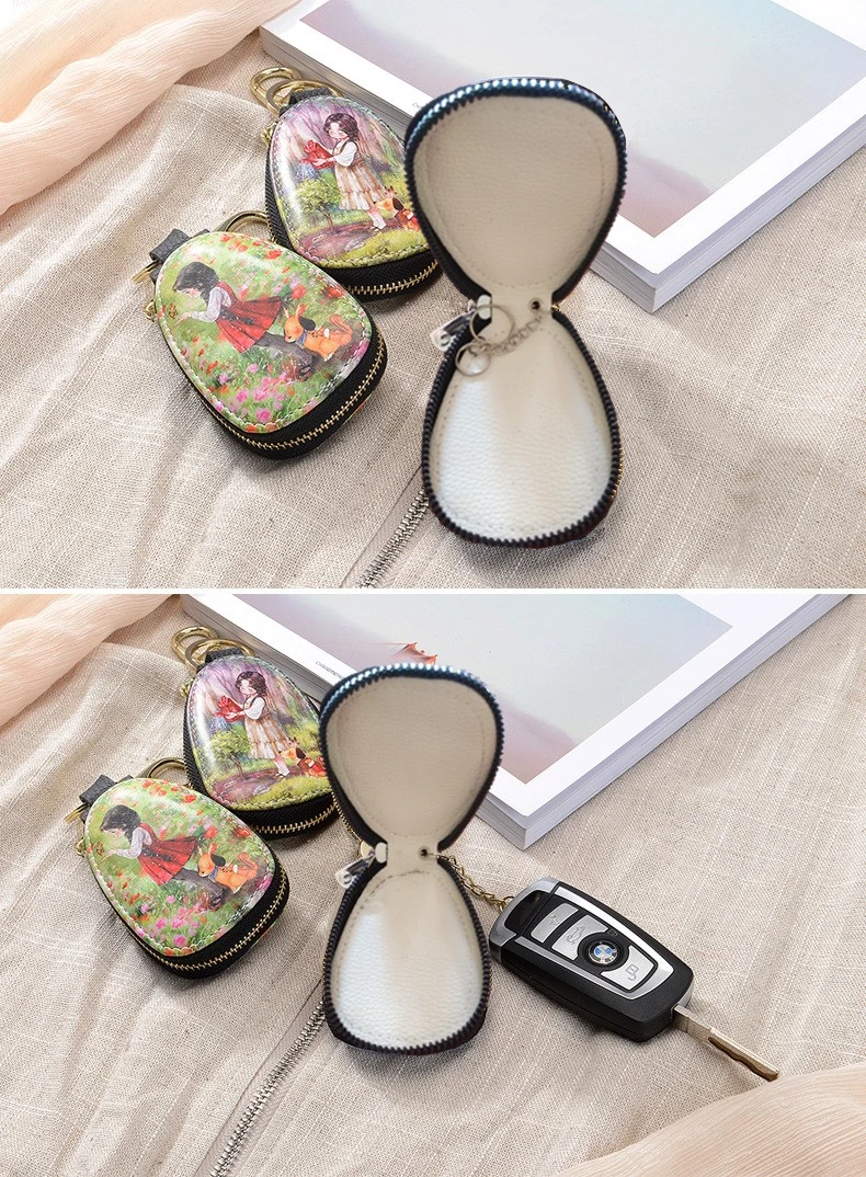 General Car Key Case Cartoon Protection Cover Men And Women Key Holder Porta Chaves Purse Porta Chave Funda Llave Lighter Bag
