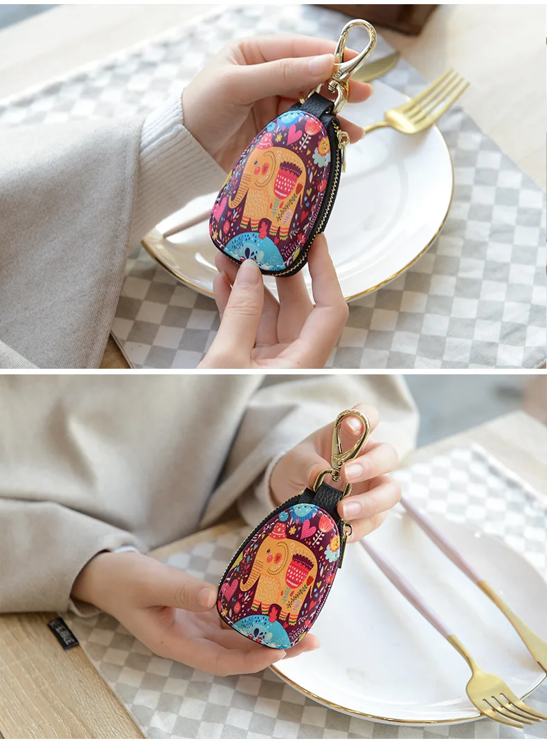 General Car Key Case Cartoon Protection Cover Men And Women Key Holder Porta Chaves Purse Porta Chave Funda Llave Lighter Bag