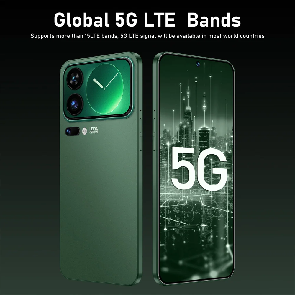 Hot New Smart Mobile Phones 7.3HD Smartphone 5G For 17 Pro Max 22G+2TB Cheap Cell Phone Android Unlocked 7800mAh Dual Sim Card