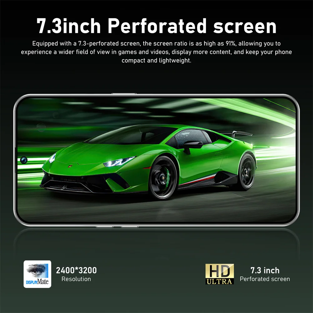 Hot New Smart Mobile Phones 7.3HD Smartphone 5G For 17 Pro Max 22G+2TB Cheap Cell Phone Android Unlocked 7800mAh Dual Sim Card