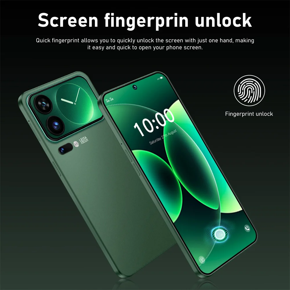 Hot New Smart Mobile Phones 7.3HD Smartphone 5G For 17 Pro Max 22G+2TB Cheap Cell Phone Android Unlocked 7800mAh Dual Sim Card