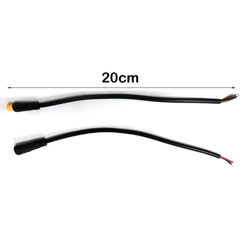 7mm m7 2 3 4 5 6 Pin core 1 male to female male plug cable Connector Waterproof Sensor E-bike Electric bicycle cord 0.2m/1m