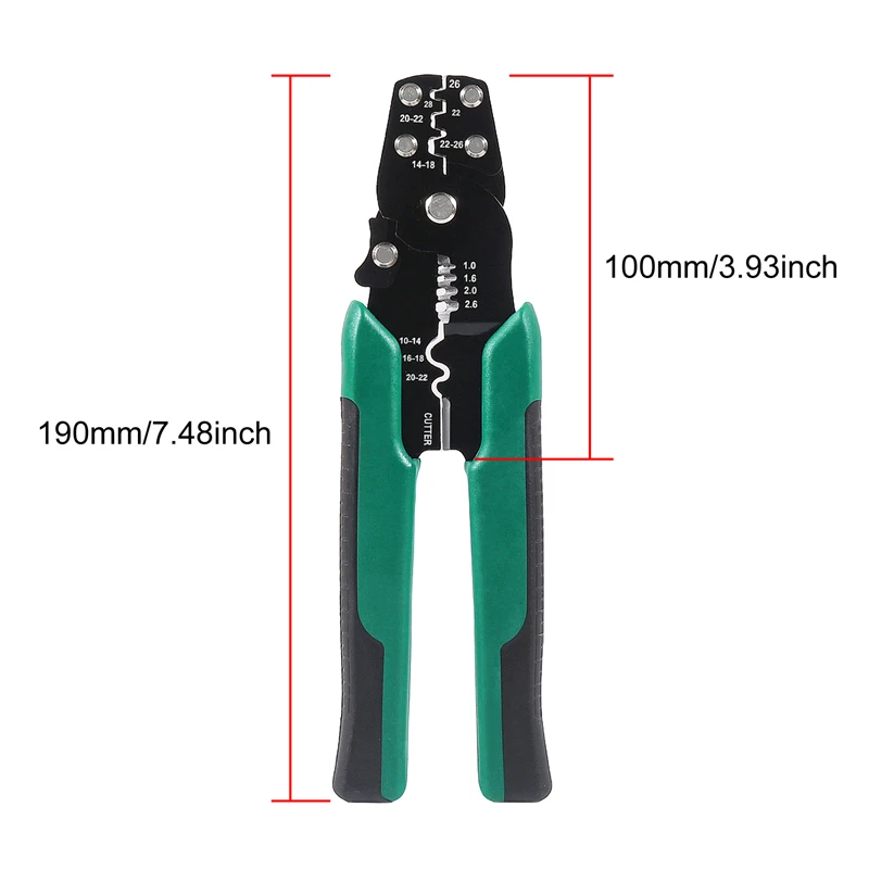 Multi-Function 4-in-1 Electric Crimping Plier Kit With 140/280Pcs Spade Terminal Wire Stripping Cutting Connetor Crimping Tool