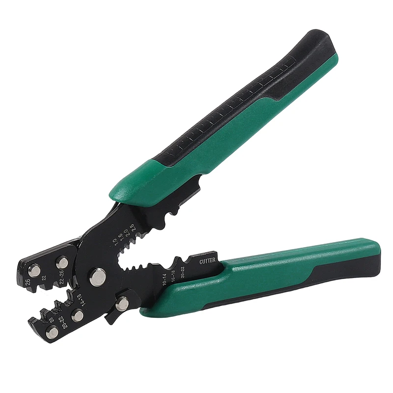 Multi-Function 4-in-1 Electric Crimping Plier Kit With 140/280Pcs Spade Terminal Wire Stripping Cutting Connetor Crimping Tool
