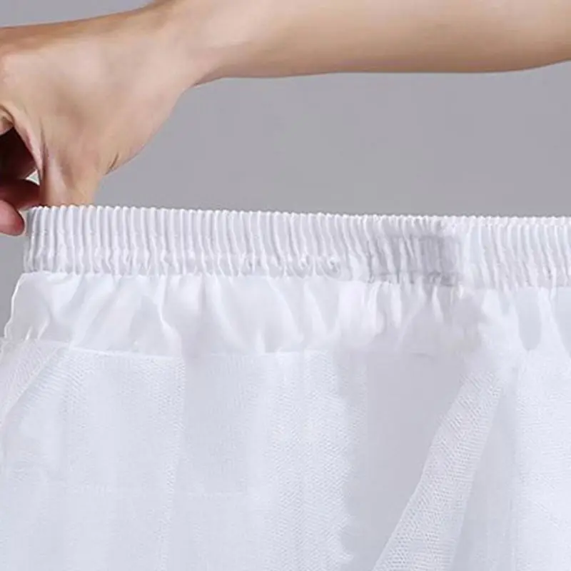 Cosplay Petticoat Maid Wear Pettiskirt Short no Hoops Petticoat Girls Ballet Mesh Yarn Elastic Waistband Skirt