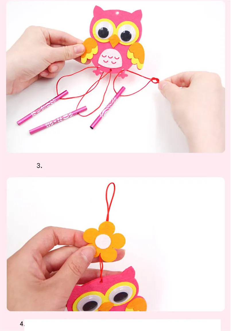 8Pcs Kids DIY Wind Chimes Art Crafts Toy for Children Garden Home Party Educational Handmade Teaching Aids Girls Christmas Gifts