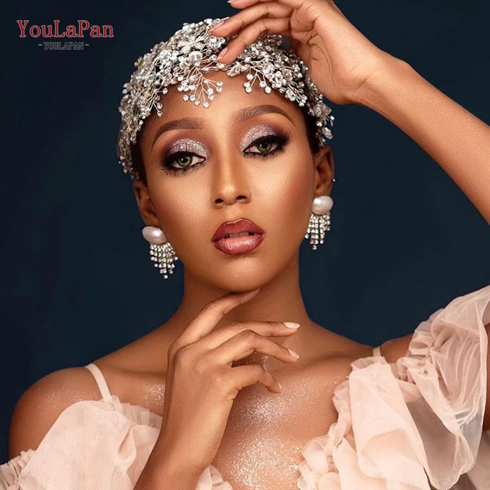 YouLaPan HP420 Wedding Accessories Bridal Headpieces Luxurious Banquet Jewelry Headdresses Bride Tiara and Crown Flower Headband