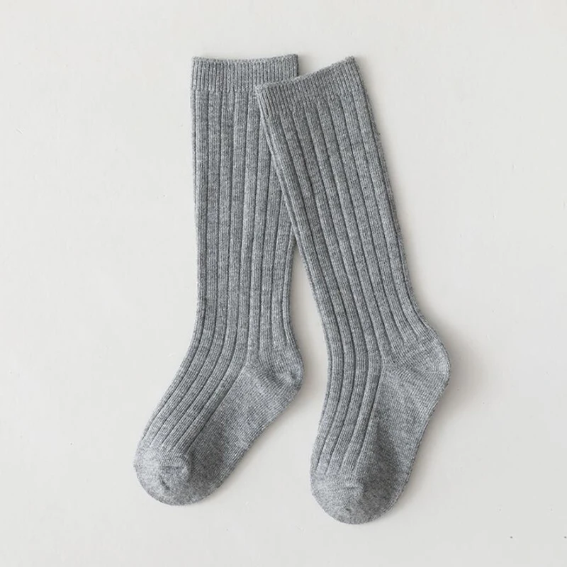 Spainish Children Socks Stripe Boys And Girls Cotton Sock Breathable Knee High Baby Long Socks School Uniform Socks 0-7Years