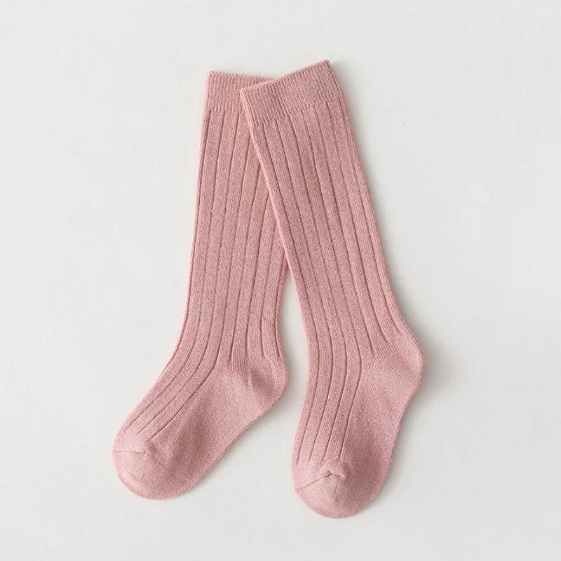 Spainish Children Socks Stripe Boys And Girls Cotton Sock Breathable Knee High Baby Long Socks School Uniform Socks 0-7Years