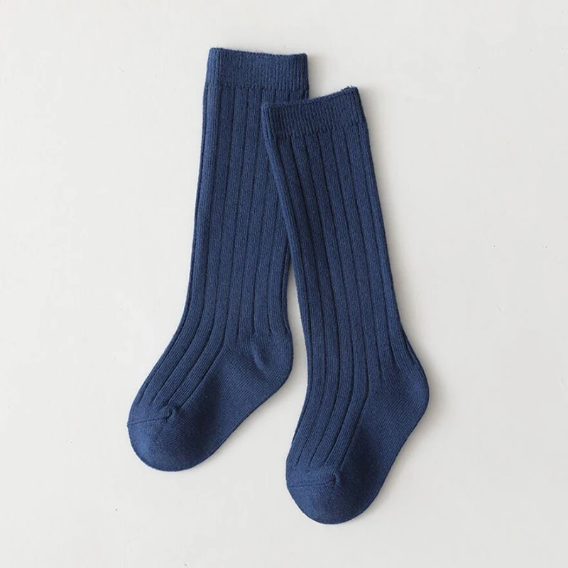 Spainish Children Socks Stripe Boys And Girls Cotton Sock Breathable Knee High Baby Long Socks School Uniform Socks 0-7Years