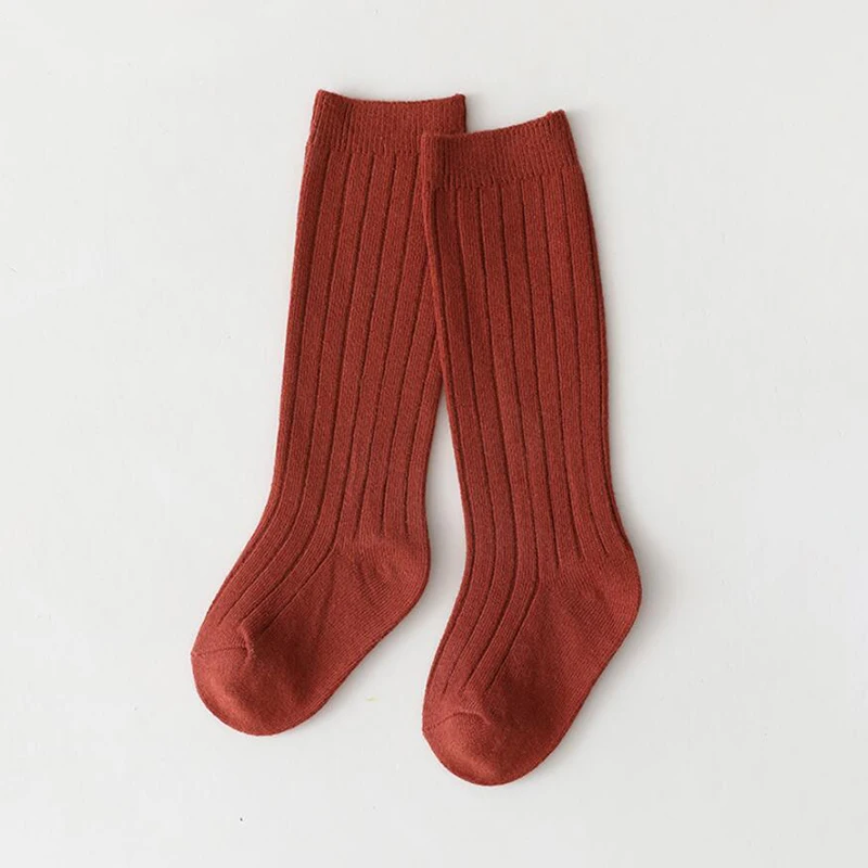 Spainish Children Socks Stripe Boys And Girls Cotton Sock Breathable Knee High Baby Long Socks School Uniform Socks 0-7Years