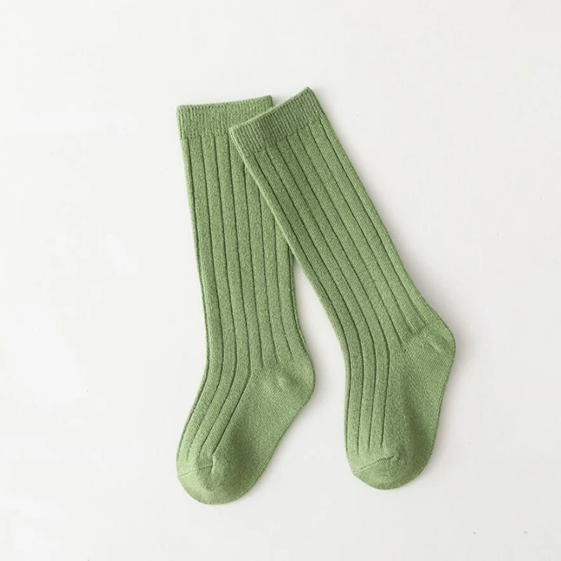 Spainish Children Socks Stripe Boys And Girls Cotton Sock Breathable Knee High Baby Long Socks School Uniform Socks 0-7Years
