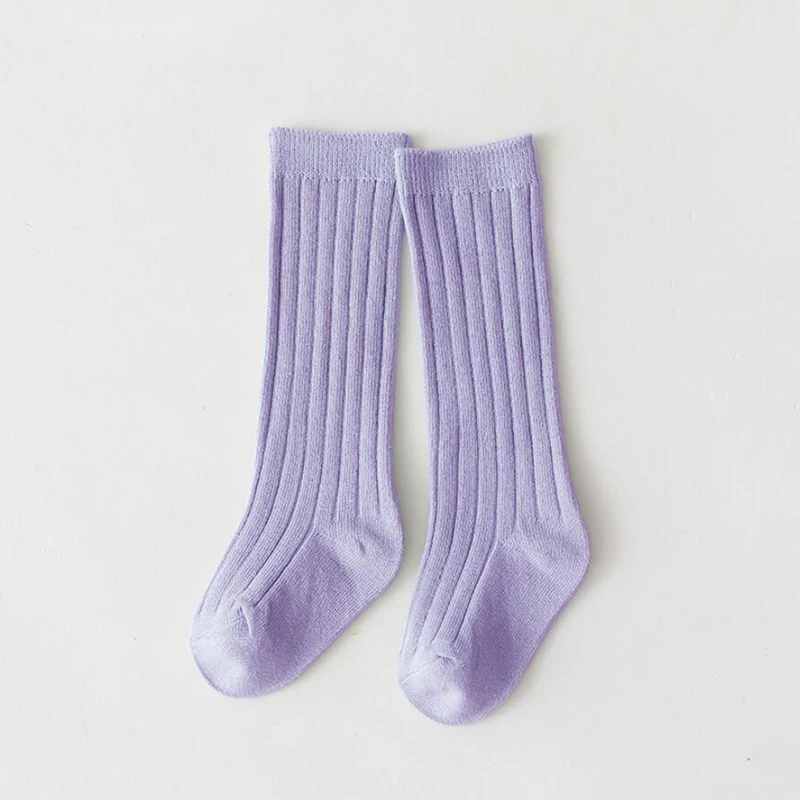 Spainish Children Socks Stripe Boys And Girls Cotton Sock Breathable Knee High Baby Long Socks School Uniform Socks 0-7Years