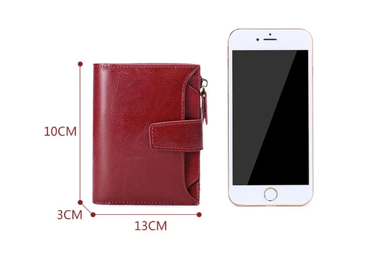 New Short Women Wallets Genuine Leather Zipper Coin Pocket Women Name Engraved High Quality Card Holder Kpop Female Wallet