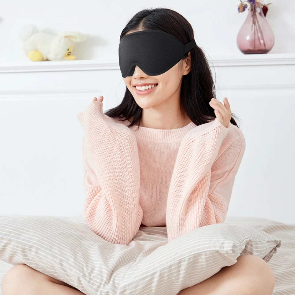3D Sleep Mask Blindfold Sleeping Aid Eye Mask Soft Memory Foam Face Mask Eyeshade 99% Blockout Light Slaapmasker Eye Cover Patch
