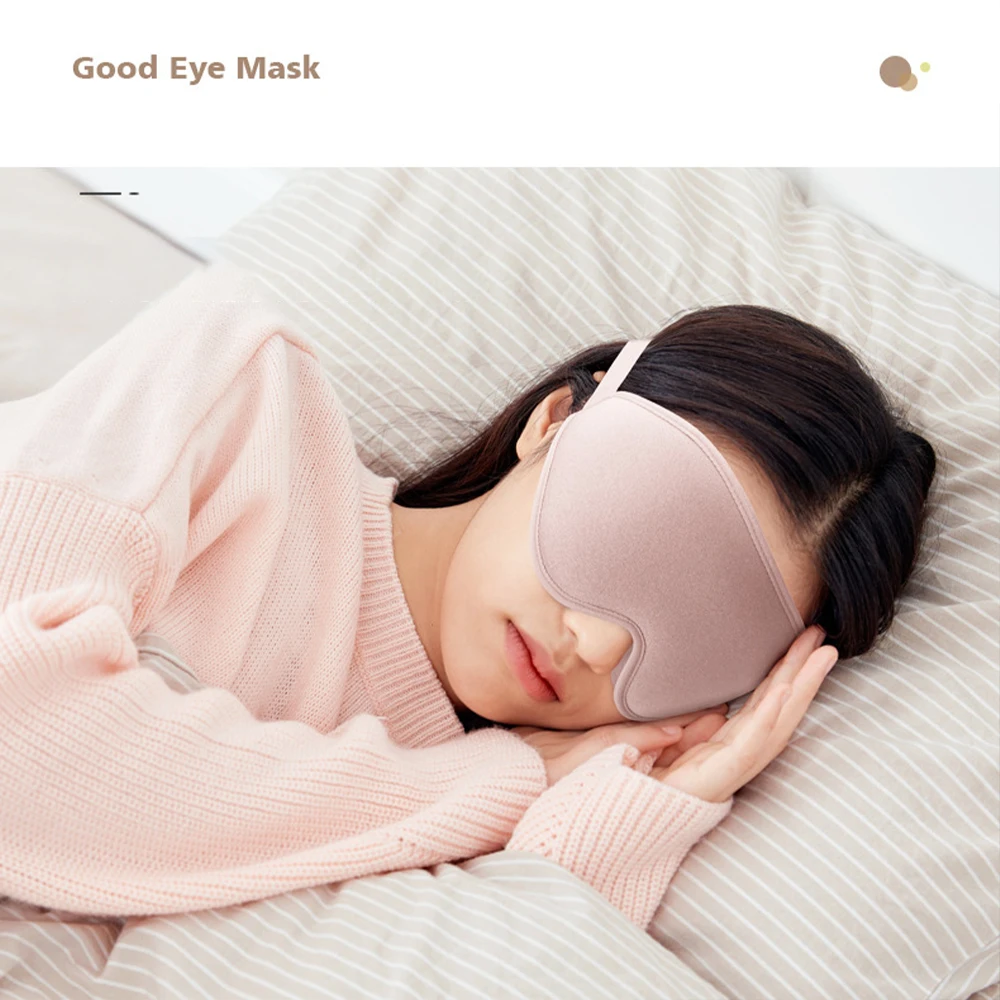 3D Sleep Mask Blindfold Sleeping Aid Eye Mask Soft Memory Foam Face Mask Eyeshade 99% Blockout Light Slaapmasker Eye Cover Patch