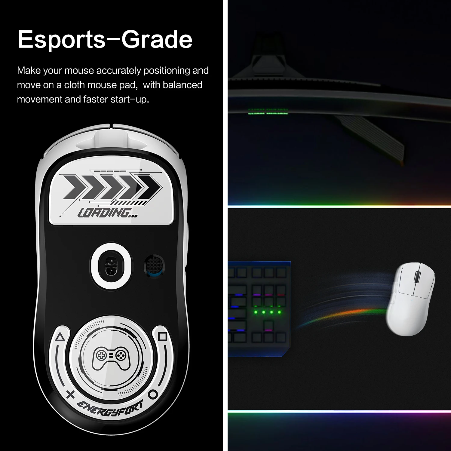 Glasses Mouse Feet Skates For Logitech G PRO X SUPERLIGHT Sticker Rounded Curved Edge GPXS Glide Feet For FPS MOBA Games