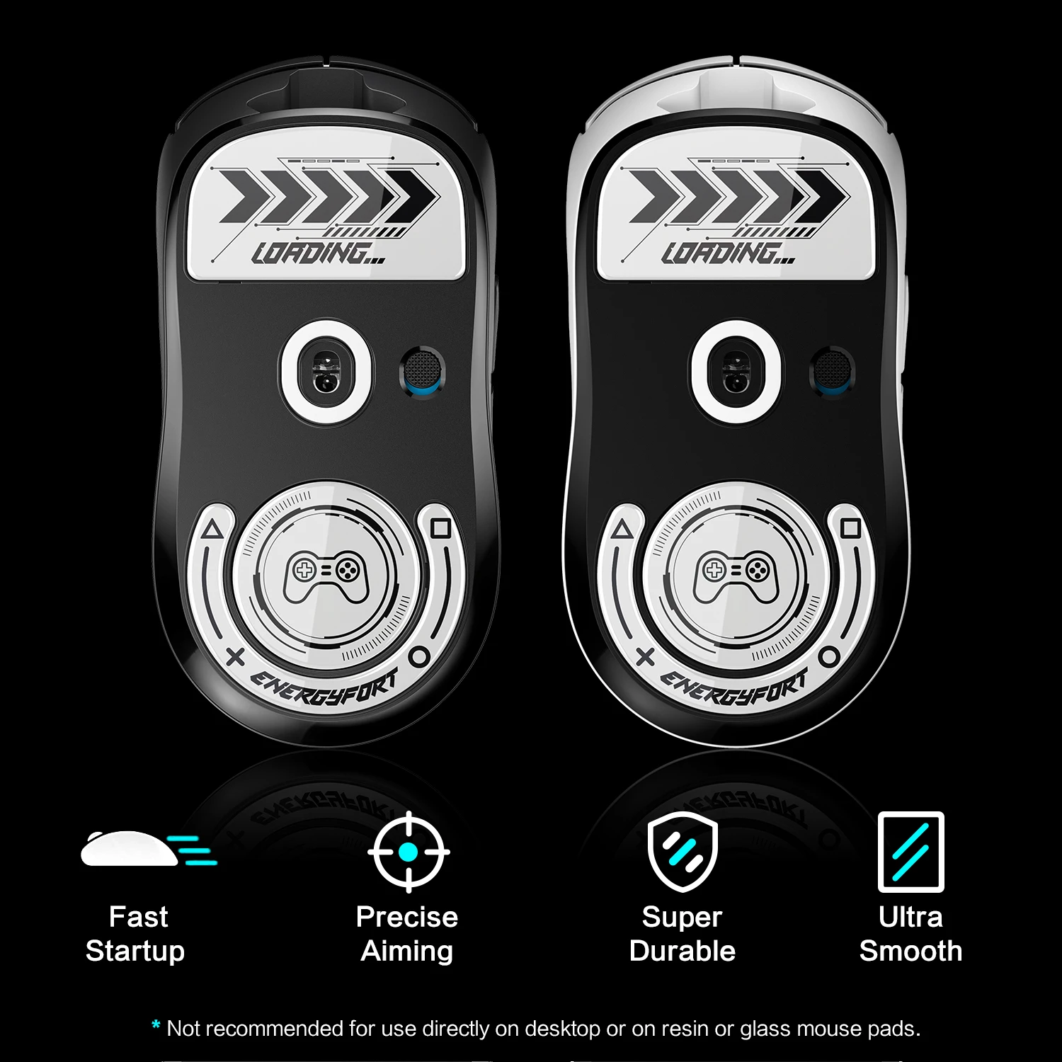 Glasses Mouse Feet Skates For Logitech G PRO X SUPERLIGHT Sticker Rounded Curved Edge GPXS Glide Feet For FPS MOBA Games