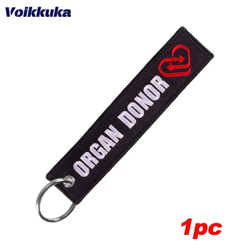 1 PC Wholesale Aviation Keychain Top Gun Maverick Medical Bag Both Sides Embroidery Car Tag Key Accessories Backpack Pendant