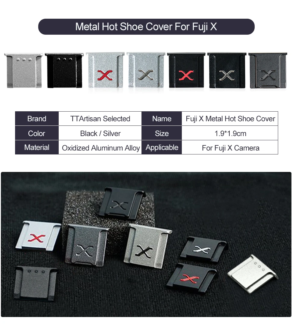 Camera Accessories Hot Shoe Cover Flash Camera Hot Shoe Cap Metal Cold Shoe Cover for Canon R10 Fujifilm XT3 Nikon ZFC Sony A7M4