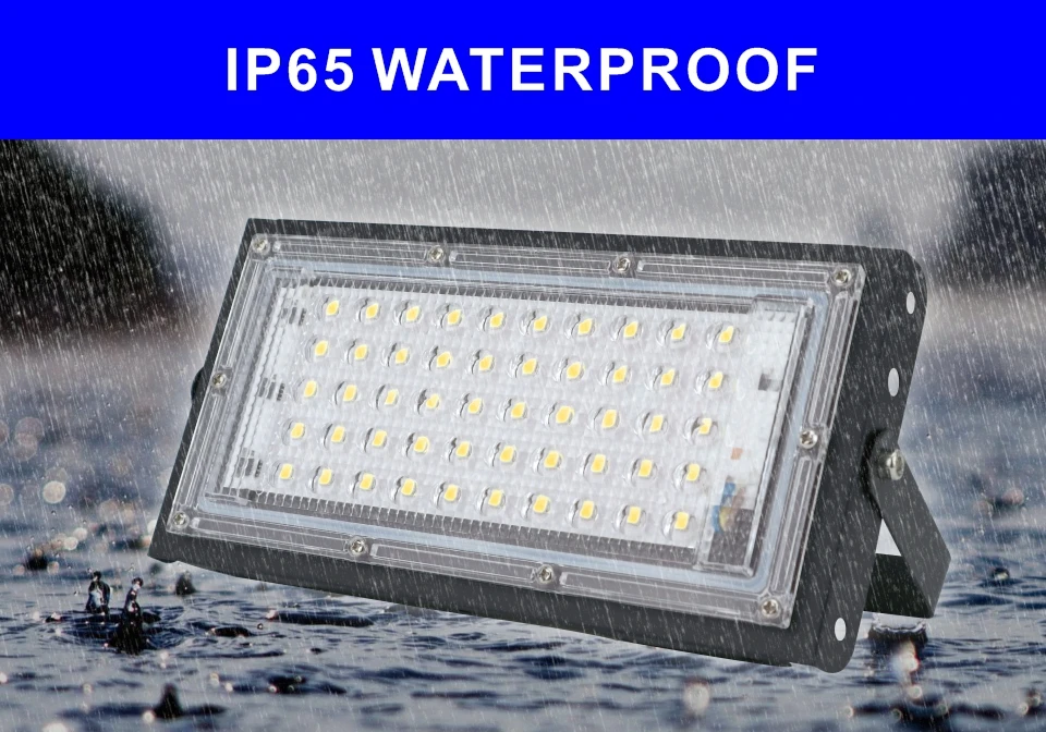 2pcs/lot 50W Led Flood Light AC 220V 230V 240V Outdoor Floodlight Spotlight IP65 Waterproof LED Street Lamp Landscape Lighting