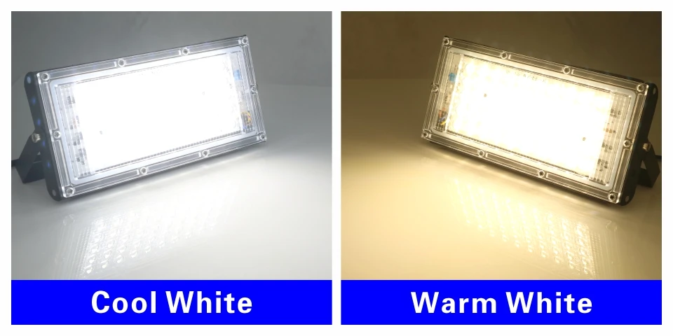 2pcs/lot 50W Led Flood Light AC 220V 230V 240V Outdoor Floodlight Spotlight IP65 Waterproof LED Street Lamp Landscape Lighting