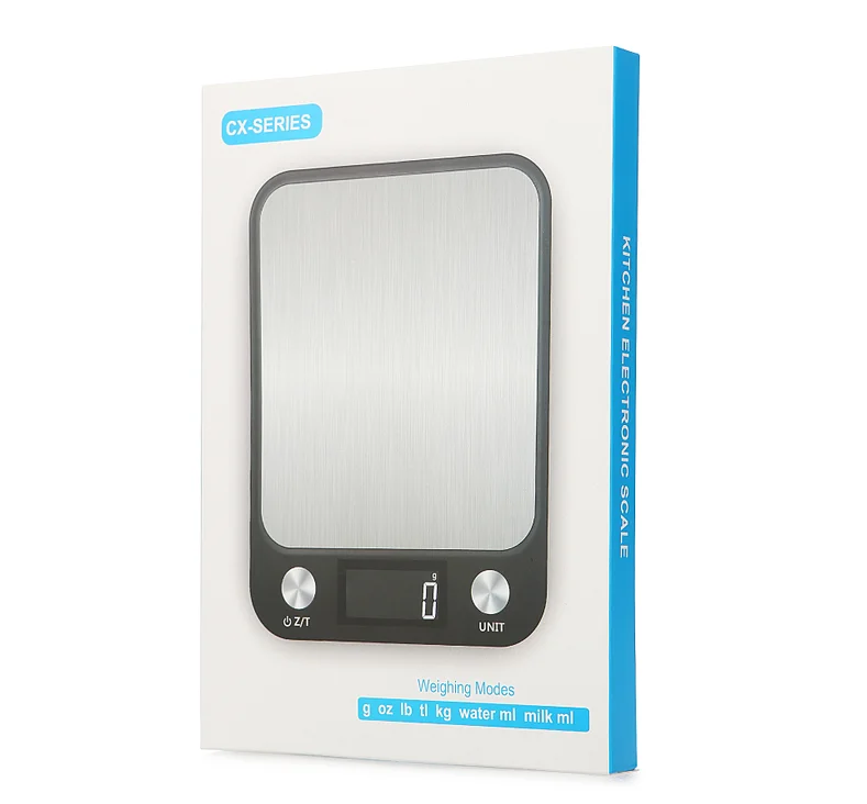 Kitchen Scale 15Kg/1g Weighing Food Coffee Balance Smart Electronic Digital Scales Stainless Steel Design for Cooking and Baking