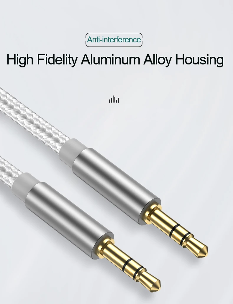 3.5mm to 3.5mm AUX Audio Cable 3.5mm Jack Speaker Cable for JBL Headphones Car Samsung Xiaomi Redmi 5 Plus Oneplus MP3 AUX Cord