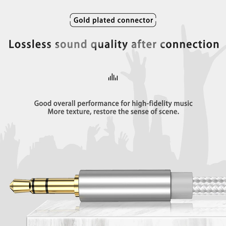 3.5mm to 3.5mm AUX Audio Cable 3.5mm Jack Speaker Cable for JBL Headphones Car Samsung Xiaomi Redmi 5 Plus Oneplus MP3 AUX Cord
