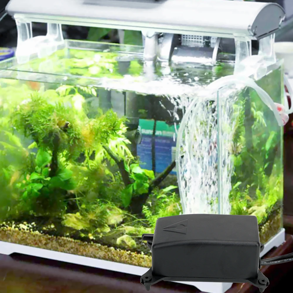 NICEYARD Ultra Low Noise Mini Fish Tank Oxygen Pump Aquarium Air Pump Fish Tank Air Compressor Oxygen Pump Aquarium