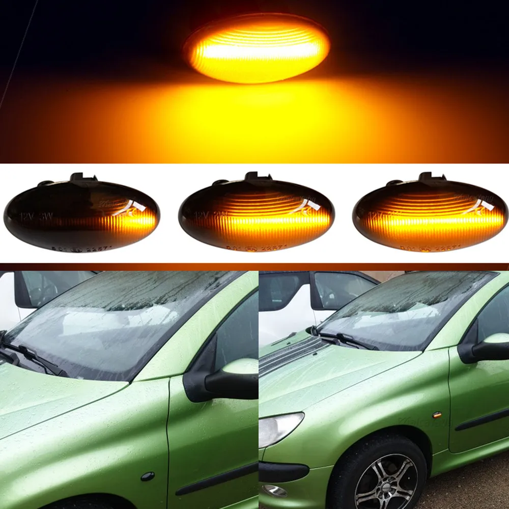 LED Turn Signal Side Marker Lights Blinker Lamp For Citroen Berlingo Xsara Picasso Jumpy Elysee Crosser Dispatch C1 C2 C3 C4 C5