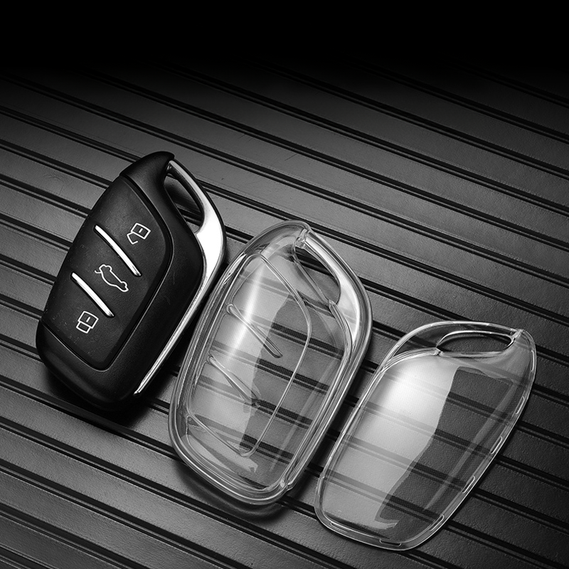 Transparent Soft Tpu Key Case Cover For MG4 MG5 MG6 Mg3 Mg7 MG ZS EV HS EHS ZX GT Roewe RX3 RX8 ERX5 RX5 I6 I5 Car Accessories