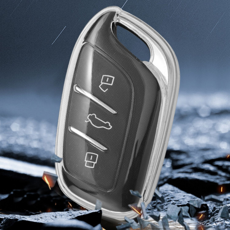 Transparent Soft Tpu Key Case Cover For MG4 MG5 MG6 Mg3 Mg7 MG ZS EV HS EHS ZX GT Roewe RX3 RX8 ERX5 RX5 I6 I5 Car Accessories