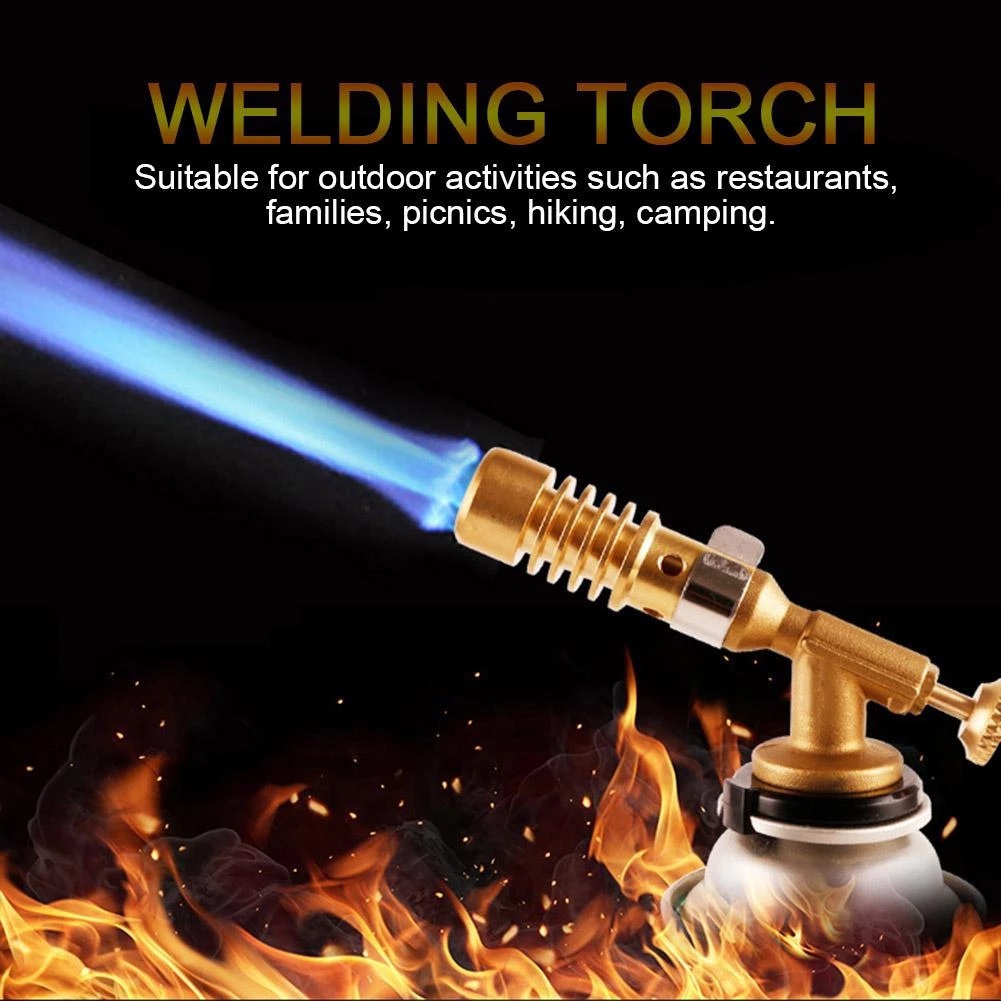 Gas Burner Flame Gas Torch Flame Gun Blowtorch Cooking Soldering Butane Auto Ignition Gas-Burner Lighter Heating Camping