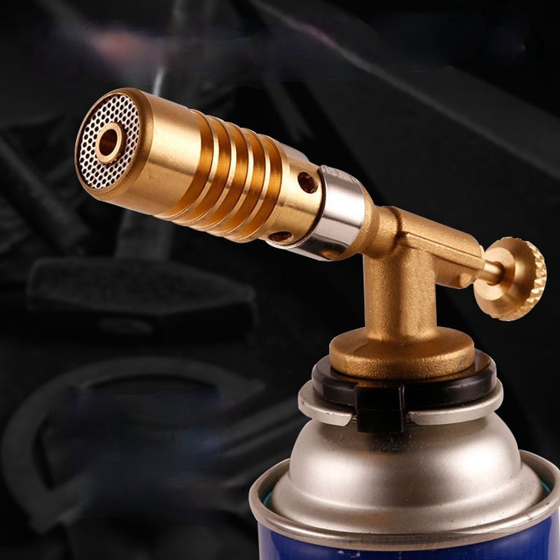 Gas Burner Flame Gas Torch Flame Gun Blowtorch Cooking Soldering Butane Auto Ignition Gas-Burner Lighter Heating Camping