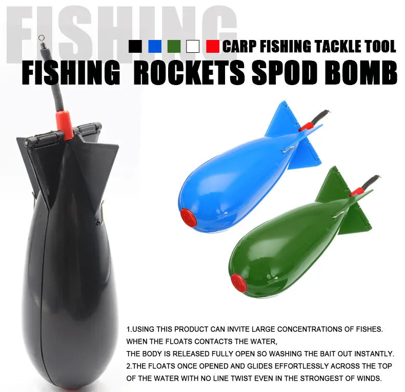 PRO BEROS Carp Fishing Rocket Feeder Spod Float Lure Bait Holder Spomb Pellet Rockets Feeders Position Gear Accessories