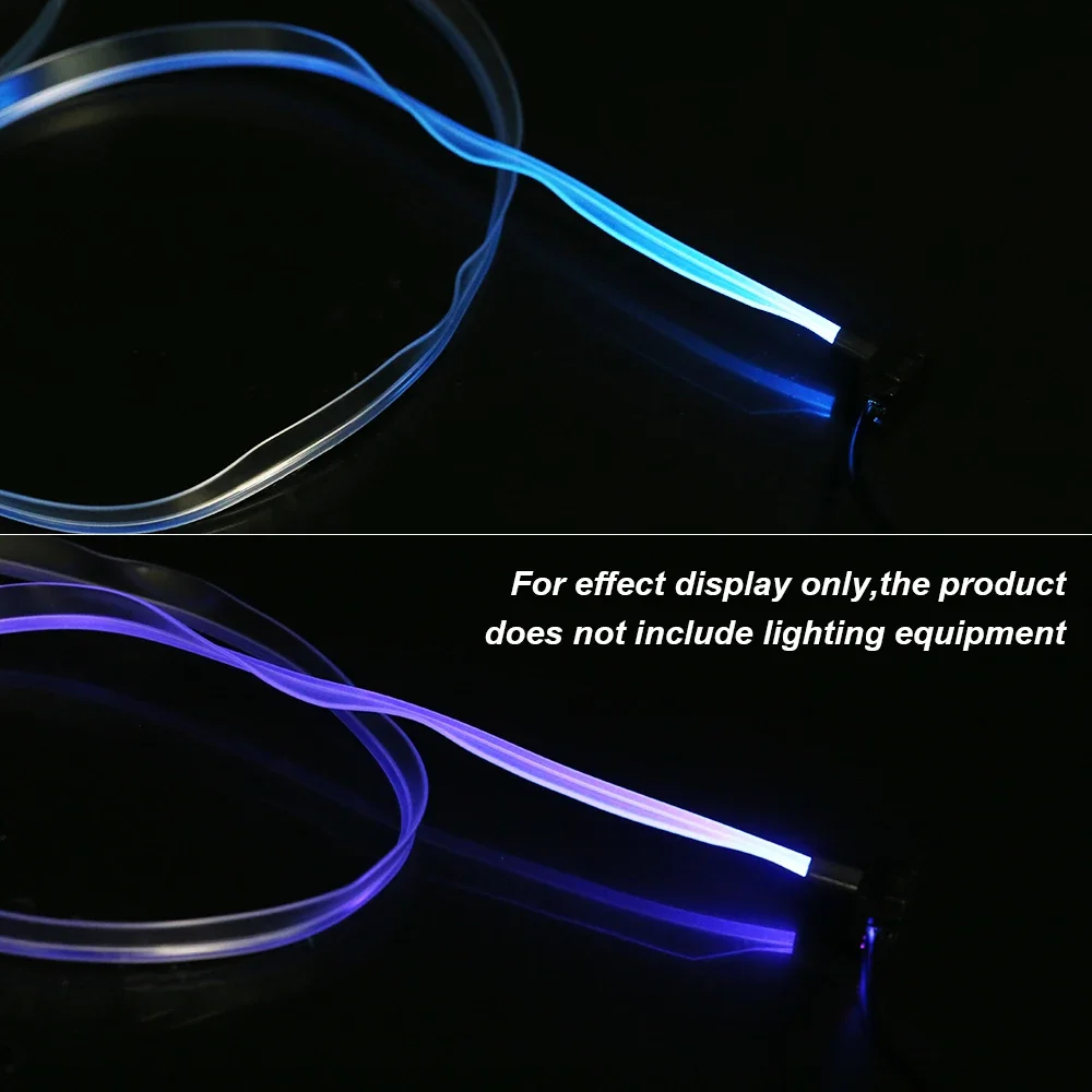 2.5mm Car Interior Decorative LED Fiber Optic Neon Wire Strip Light Guide Extension Accessories For Ambient Lighting Equipment