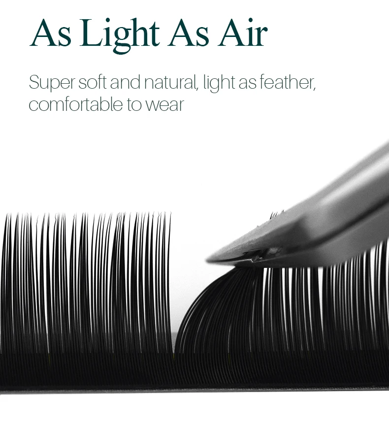 H&L SINCE 1990 20Rows Individual Eyelash Extensions Lashes Maquiagem Cilios for Soft Natural Faux Mink Eyelashes for