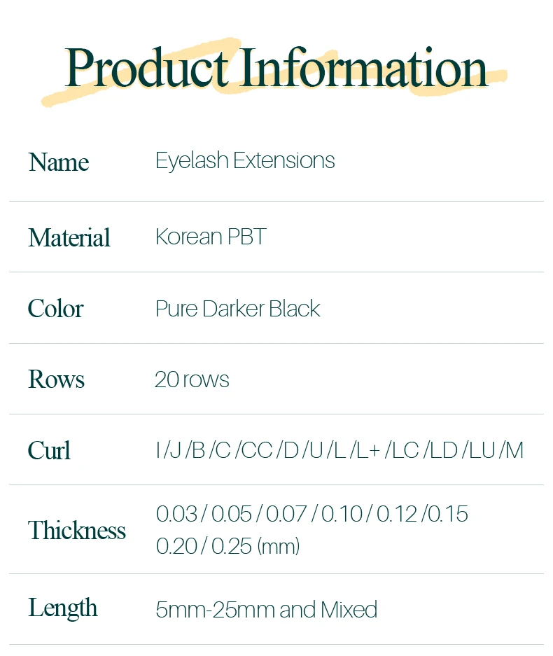 H&L SINCE 1990 20Rows Individual Eyelash Extensions Lashes Maquiagem Cilios for Soft Natural Faux Mink Eyelashes for